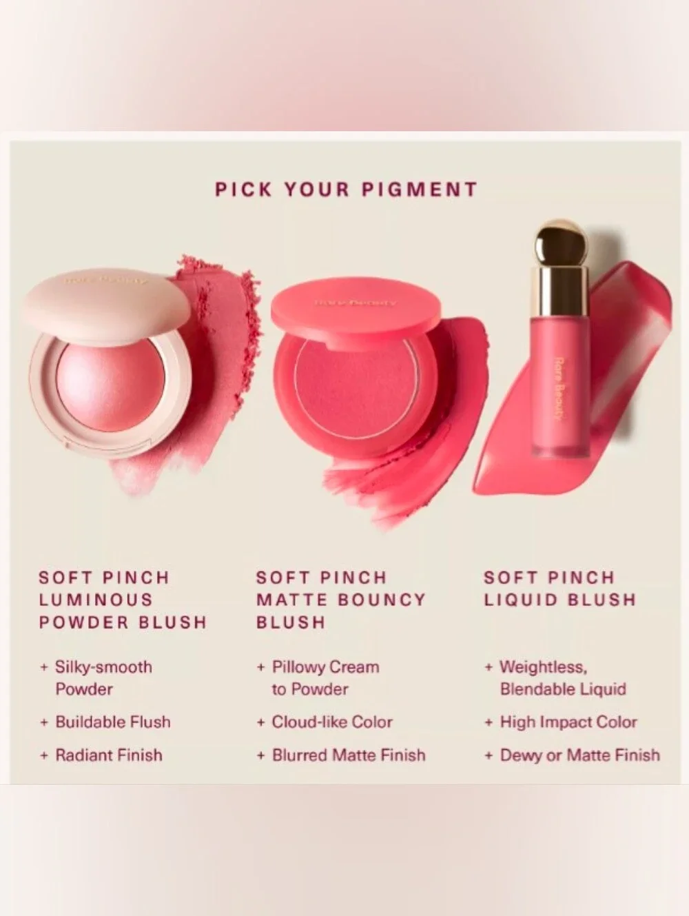 Rare Beauty Soft Pinch Matte Bouncy Blush-Color: Spirited- New In Box